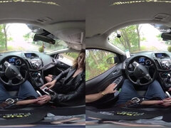 Amateur Brunette's Wild Public Passion in Uniform