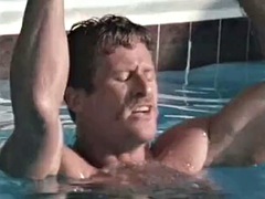 Blondin, Avsugning, Hardcore, Utomhus, Pool, Trekant, Vintage