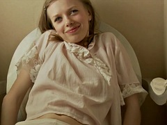 Sweet blonde teen Daisy caresses her beautiful naked body