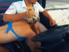 Gros cul, Gros seins, Blonde, Couple, Hard, Fille latino, Public, Chatte