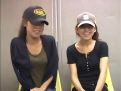 Lovely asian slut in public