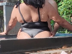 アスtoマウス, デカ尻, デカチン, ぽちゃ, デブ, インド人, アウトドア, プール