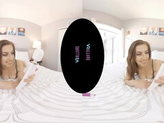 Enchanting hussy VR solo emotion-charged porn video