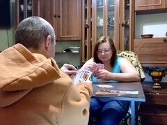 Lost a card game, but got a face full of cum!