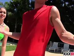 Yoga class get the penis