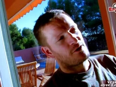 Negro, Ébano, Ffm, Francés, Al aire libre, Flaco, Adolescente, Trio