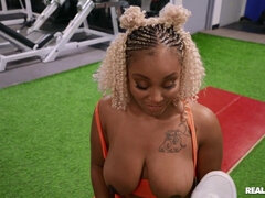 Jmac's Intense Gym Passion with Blonde Black Heat