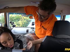 British teen gets creampied in fake driving school - everything will be fine!