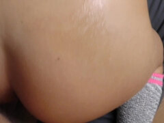 Angella Christin sucks and rides boyfriend's cock with vigorous energy