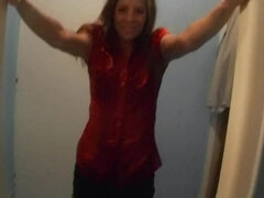 Koupelna, Blondýna, Kuřba, Ženský, Fetiš, Spodní prádlo, Saténové, Sprcha