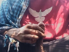 아마추어, 사정 샷, 인도인, 수음, 야외의