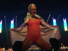 Fetisch, Flexibel, Hd, Onani, Party, Offentlig, Strippning, Voyeur