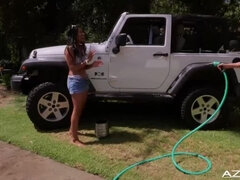 Rubia, Morena, Tetona, Ébano, Hd, Lesbiana, Al aire libre, Tímido