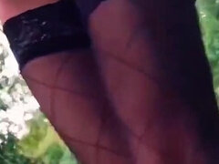 Amatőr, Anális szex, Műcerka, Maszti, Szabadban, Nőférfi, Egyedül, Harisnya