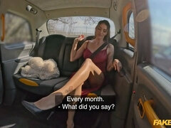 Fake taxi - wonderful dark haired with glorious figure take detour before date her sugar grandpa