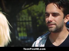 Bionda, Pompino, Tettona, Schizzo di sborra, Da dietro, Orgasmo, Figa, Ragazza