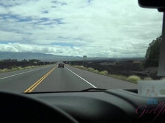 You take Bella to the beaches, and she gets horny in the car.