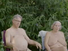Naturist, old & young, dude