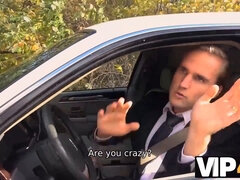 Stora tuttar, Brud, Bil, Hanrej, Tjeckisk, Man, Stockings, Fru