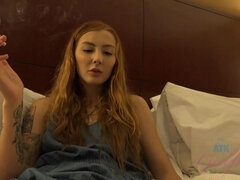 Sucer une bite, Éjaculation interne, Petite amie, Orgasme, Pov, Chatte, Maigrichonne, Fumer