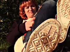 Amatorka, Stopy, Fetysz, Fetysz stóp, Publiczny, Rudowłosa