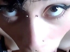 Qrozne & Amber Kai - Perfect Alt Girl Blow Job and Cum in Mounth