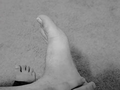 Male Moaning and Dirty Foot Stroking