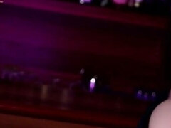 Asian Super Hottie Strips in the Bar