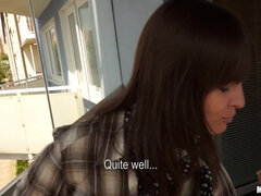 Amatör, Brunett, Tjeckisk, Europeisk, Naturliga tuttar, Utomhus, Pov, Verklighet