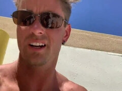 Blowjob on top of a parking garage