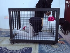 Amatorka, Związanie dyscyplina & dominacja uległość, Niewola, Femdom, Kneblowanie, Hardcore, Hd, Niewolnik