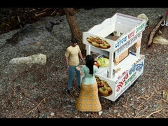 A Young Girl Fucked by a Street Food Snacks Shopkeeper (panipuri Guy Fucked Young Girl in the Jungle)