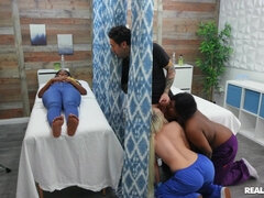 Nice interracial hospital foursome XXX scene with ebony Barbie Crystal and Ava Sinclaire