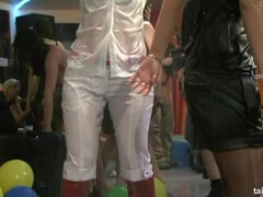 Amatör, Brunett, Grupp, Mellanrasig, Läder, Fitta, Satäng, Swingers