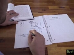 Store bryster, Bikini, Brunette, Behåret, Håndjob, Orgasme, Pov, Fisse