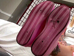 teen Jae Lynn luvs To Give Footjob for plumbed Feet!