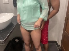 Desi Step Sister Fucked Hard by Horny Brother in Bathroom - Hindi Dirty Talk