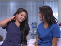 Sexy nurses Gina Valentina and Maya Bijou
