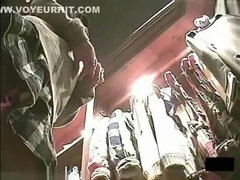 Enthousiasteling, Aziatisch, Slipje, Openbaar, Bekijker