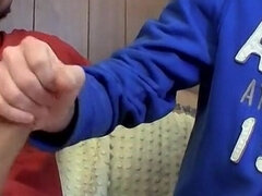 18, Stor kuk, Sperma shot, Homosexuell, Handjobb, Onani, Tonåring