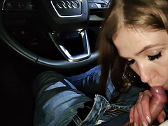 Leie, Schönheit, Auto, Hardcore, Reif, Russisch, Schlampe, Ehefrau