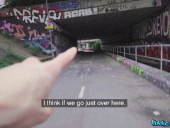 Redhead Banged In A Tunnel 1 - Public Agent