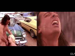 Blondine, Aufs gesicht abspritzen, Riesig, Lecken, Muschi, Retro, Titten, Vintage