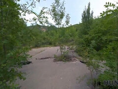 Sam Vip4K & Eva tender get wild in public ruins & fuck their BF Jeffry Jackson