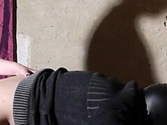 Amatør, Kvinde dominans, Fransk, Ældre kvinde, Slave, Strapon