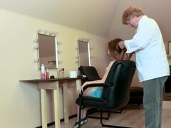 69, 오랄섹스, 도기스타일, 할아버지, 대단히, 보지, 단단한, 젖가슴