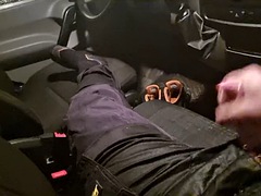 Amatør, Bil, Sædskud, Europærer, Homoseksuel, Onani, Solo, Uniform