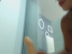 Raunchy Blond Hair Girl Riding Outside - Blond Hair Babe