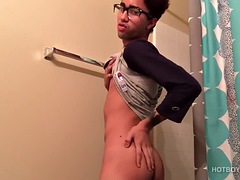 Stor kuk, Sperma shot, Fingering, Homosexuell, Onani, Dusch, Mager