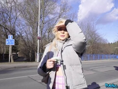 Public agent - curvy uk blonde with blue eyes screws my buddy